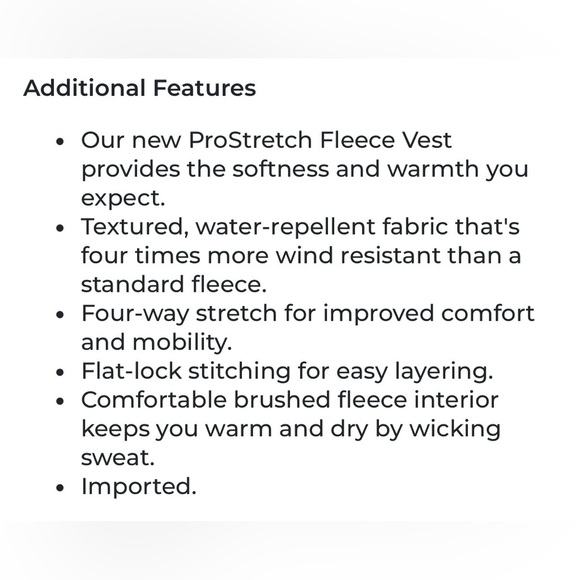 L.L. Bean ProStretch Fleece Vest.  Blue ~ Sappi Paper Logo - Picture 11 of 11